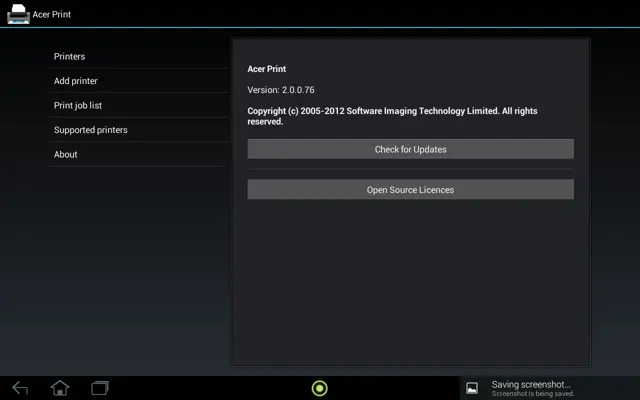 Acer Print android App screenshot 3